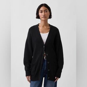 GAP 100% Cotton Oversized Boyfriend Cardigan Sweater